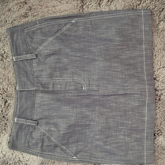 Banana Republic Denim mini skirt Zip Front size 0 - Picture 1 of 12
